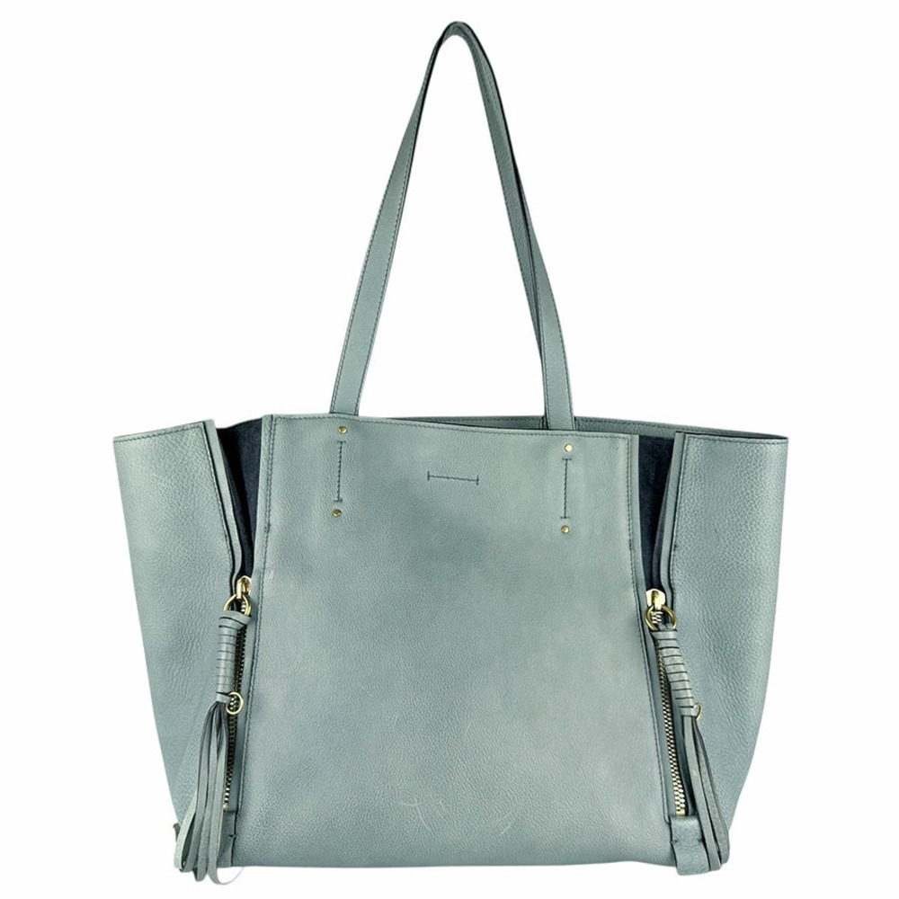 Chloe Milo Shoulder Bag Leather Green